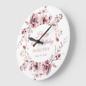 30e verjaardag cadeau gepersonaliseerde wandklok (Hoek)