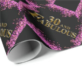 30e verjaardag cadeaupapier (Rol Hoek)