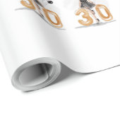 30e verjaardag cadeaupapier (Rol Hoek)