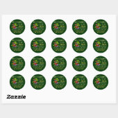 30e verjaardag cadeautjes ronde sticker (Vel)