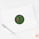 30e verjaardag cadeautjes ronde sticker (Envelop)