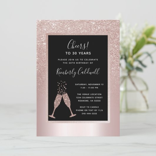 30e verjaardag Champagne Toast Party (Staand voorkant)