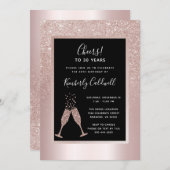 30e verjaardag Champagne Toast Party (Voorkant / Achterkant)