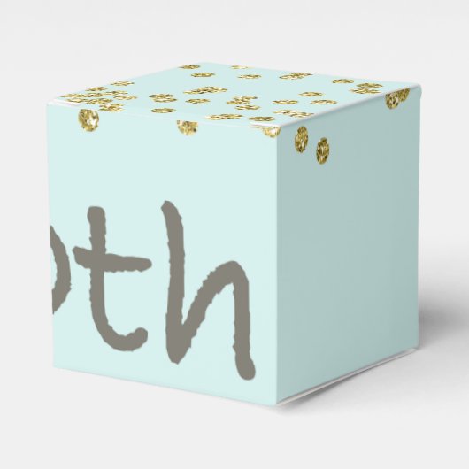 30e verjaardag Confetti Bedankdoosjes (Voorkant Zijde)