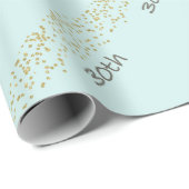 30e verjaardag Confetti Cadeaupapier (Rol Hoek)
