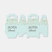 30e Verjaardag Confetti Gepersonaliseerd Bedankdoosjes (Uitgevouwen)