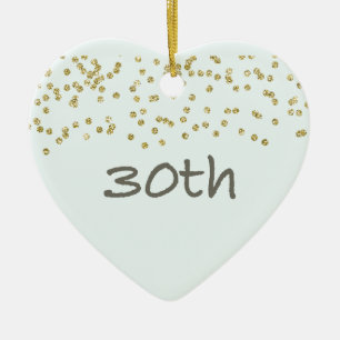 30e verjaardag Confetti Keramisch Ornament