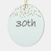 30e verjaardag Confetti Keramisch Ornament (Links)