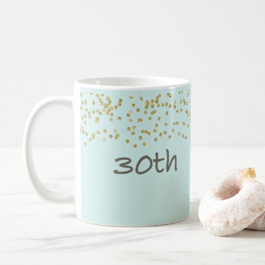 30e verjaardag Confetti Koffiemok (Met donut)