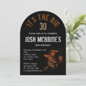 30e Verjaardag Cowboy Pet Laarzen Mannelijk Kaart (Staand voorkant)