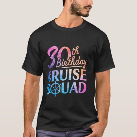30e verjaardag Cruise Squad Grappig 30e verjaardag T-shirt (Voorkant)