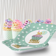 30e verjaardag Cupcake Cake Smash Party Groene Ste