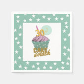 30e verjaardag Cupcake Smash Party Papieren servet (Voorkant)