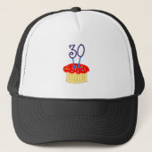 30e verjaardag Cupcake Trucker Pet (Voorkant)