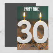 30E VERJAARDAG CUSTOM PARTY UITNODIGINGEN (Voorkant / Achterkant)