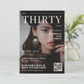 30e Verjaardag Custom Photo Magazine Hoesje Unique Kaart (Staand voorkant)