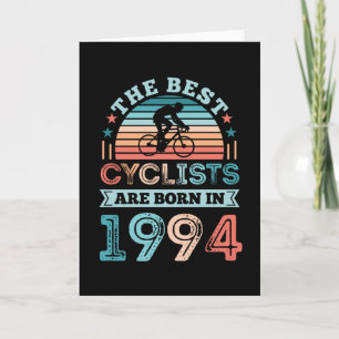 30e verjaardag Cycling Gift Best Cyclist, geboren  Kaart