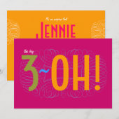 30e verjaardag - de Grote 3-OH! Kaart (Voorkant / Achterkant)