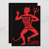 30e verjaardag - De hel van een partij Kaart (Voorkant / Achterkant)