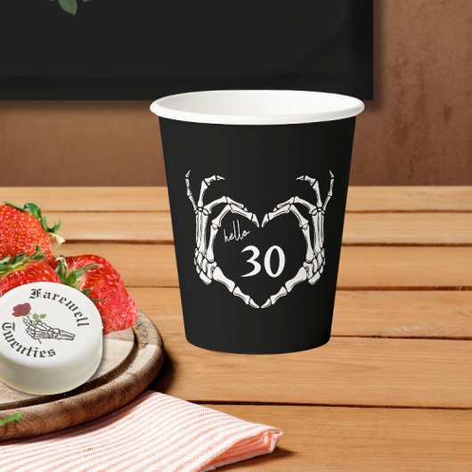 30e verjaardag Decor Party Cup - RIP 20s begrafeni Papieren Bekers