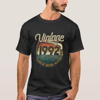 30e verjaardag Decoraties 30 jaar oud Retro Vinta T-shirt