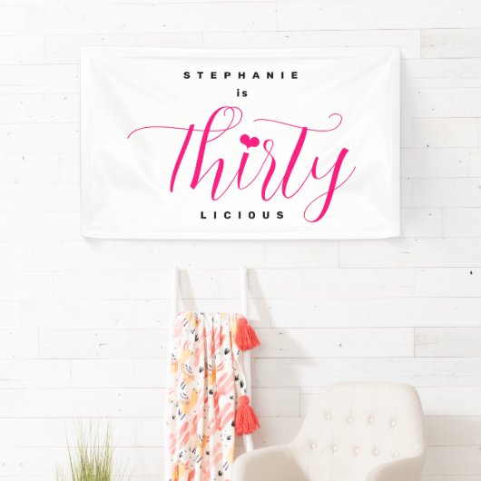 30e verjaardag Dertig DertigLekkernij Spandoek (Insitu)