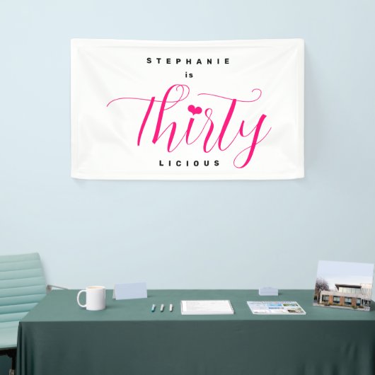 30e verjaardag Dertig DertigLekkernij Spandoek (Beurs)