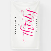 30e verjaardag Dertig DertigLekkernij Spandoek (Verticaal)