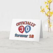 30e verjaardag design kaart (Gele Bloem)