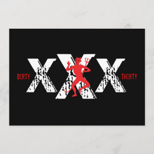 30e verjaardag - Dirty 30 - hel van een partij Kaart