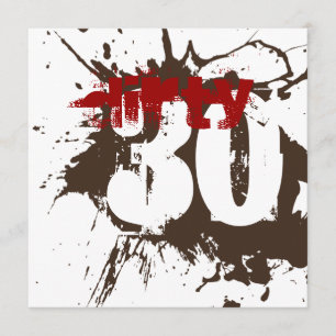 30e verjaardag - Dirty 30 Roast & Dirt Party Invit Kaart