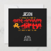 30e verjaardag - Dirty 30 & Thirsty Invitation Kaart (Achterkant)