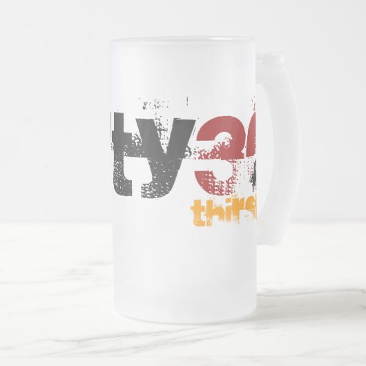 30e verjaardag - Dirty 30 & Thirsty - Mok (Voorkant rechts)