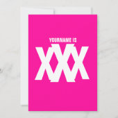 30e verjaardag - Dirty 30 - Triple X Kaart (Voorkant)