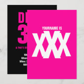 30e verjaardag - Dirty 30 - Triple X Kaart (Voorkant / Achterkant)