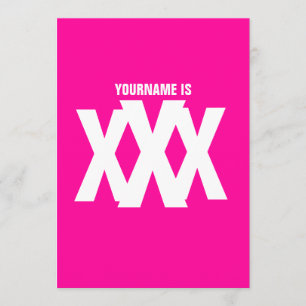 30e verjaardag - Dirty 30 - Triple X Kaart