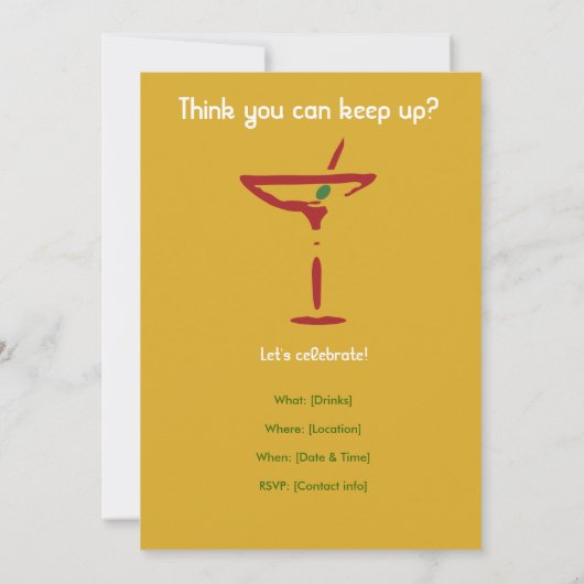 30e verjaardag - Dirty 30 Uitnodiging (Achterkant)