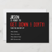 30e verjaardag - Dirty 30 Uitnodiging (Achterkant)