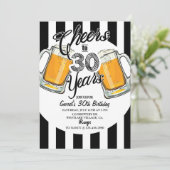 30e verjaardag,dirty thirty,bier,proost & biertjes aankondiging (Staand voorkant)