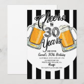 30e verjaardag,dirty thirty,bier,proost & biertjes aankondiging (Voorkant / Achterkant)