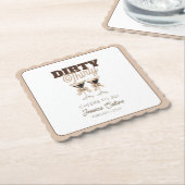 30e verjaardag Dirty Thirty Espresso Martini Party Kartonnen Onderzetters (Gebogen)