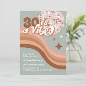 30e verjaardag Disco Ball Verjaardag Kaart (Staand voorkant)