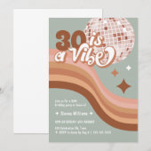 30e verjaardag Disco Ball Verjaardag Kaart (Voorkant / Achterkant)