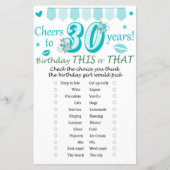 30e verjaardag Dit of dat spel (Voorkant)