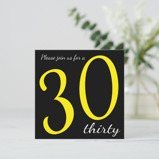 30e verjaardag | DIY-tekst Kaart (Staand voorkant)