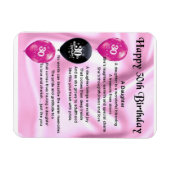 30e verjaardag Dochtergedicht magnet Magneet (Horizontaal)