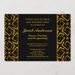 30e verjaardag Elegant Dinner and Dancing Kaart