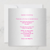 30e verjaardag Elegant Pink Floral Butterfly White Kaart (Achterkant)