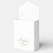 30e Verjaardag Elegante Gouden Glitter Drip Script Bedankdoosjes (Geopend)