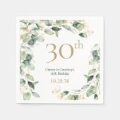 30e verjaardag Eucalyptus Servet (Voorkant)